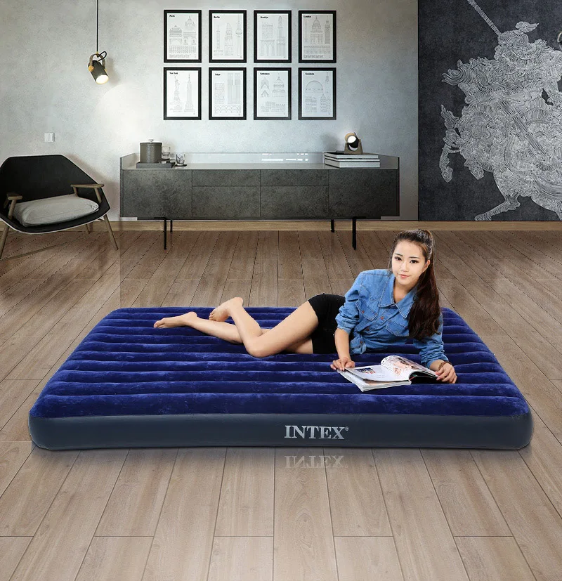INTEX high quality 3 person use 183*203*22CM comfortable camping