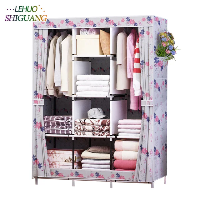 Special Offers Family Wardrobe Non-woven Fabric Steel frame reinforcement Standing Storage Organizer Detachable Clothing Closet furniture Special Offers Family Wardrobe Non-woven Fabric Steel frame reinforcement Standing Storage Organizer Detachable Clothing Closet furniture