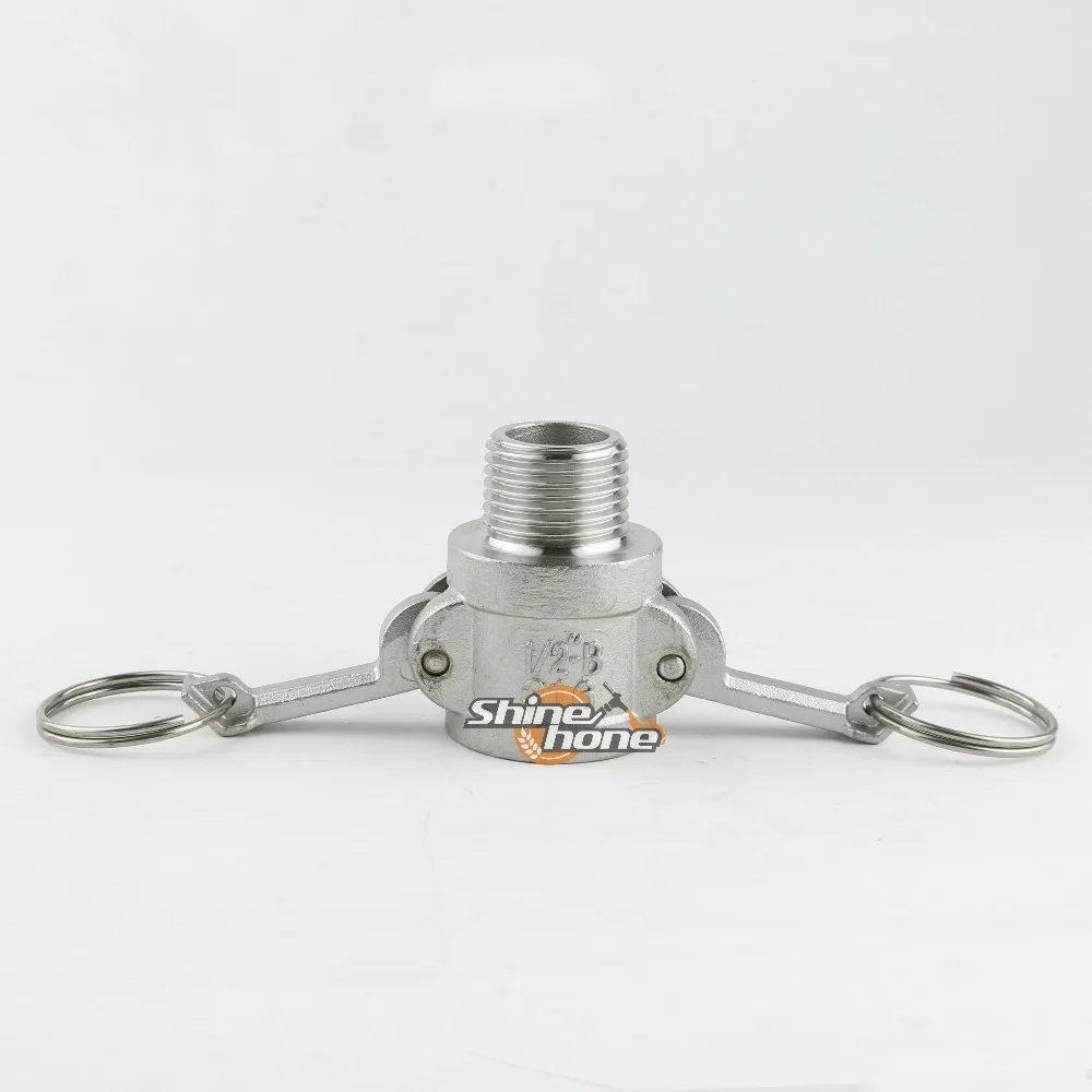 Camlock QD 1/2 Type B, Stainless Steel 316, Homebrew Fitting, 1/2" Male