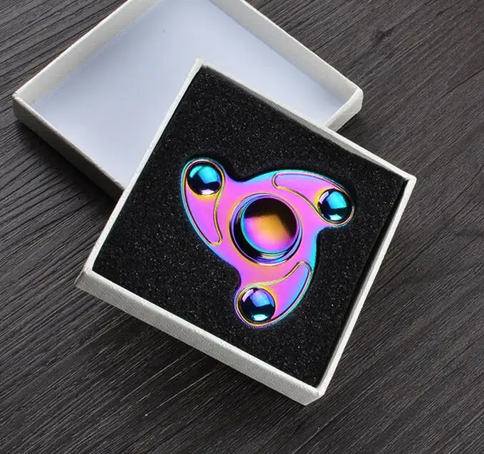 Rainbow Heptagonal Hand Spinner fid Zinc Alloy Metal fid