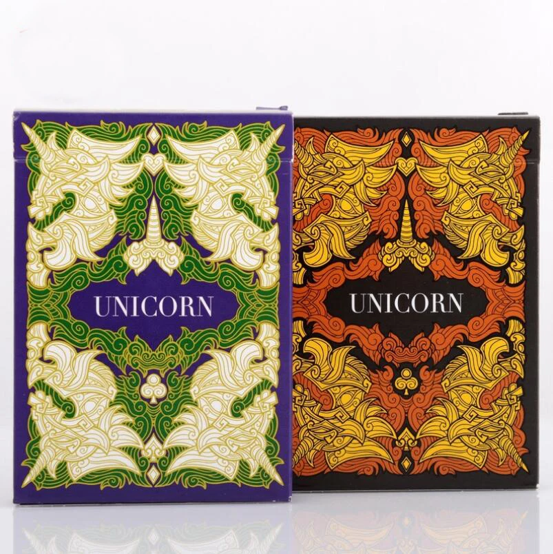 1 колода Un-icorn игральные карты зеленый/медный Покер Размер Ограниченная серия магические трюки волшебные карты