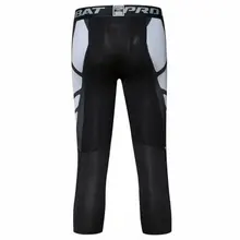 Мужские легинсы для бега Баскетбол Футбол тренировочные штаны компрессионные штаны спортивные Леггинсы для тренажерного зала мужские Бодибилдинг бег брюки