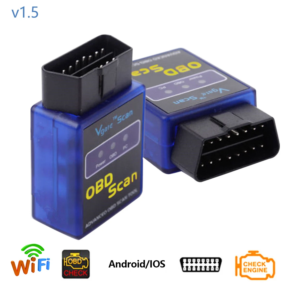 

Dewtreetali WIFI Auto Diagnostic Scanner Interface Wireless OBD 2 Adapter ELM 327 mini OBD2 / OBD II Auto Car Diagnostics Tool