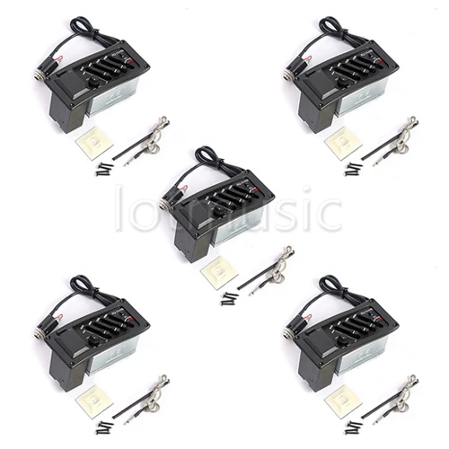 

5Pcs New Acoustic Guitar EQ 7545R Piezo Pickup Preamp System Guitar parts accessories