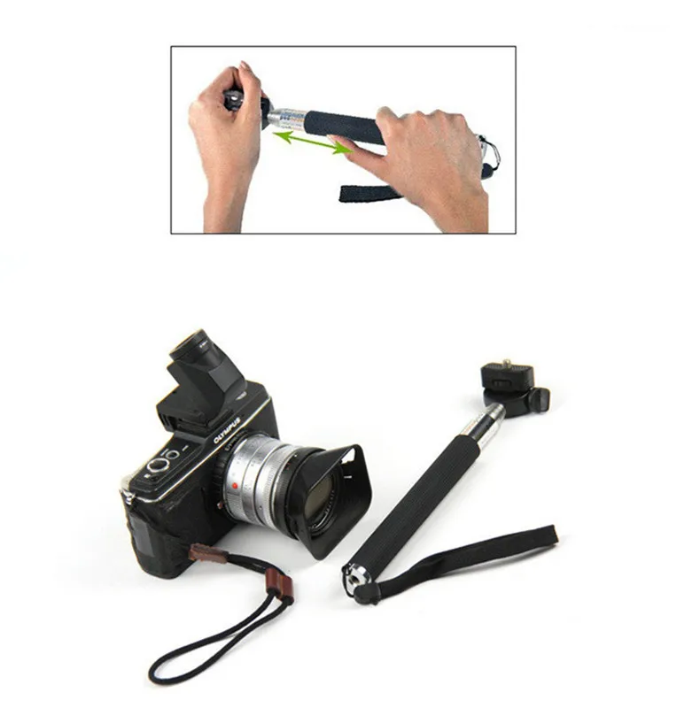 Extendable Selfie Stick Aluminum Alloy Handheld Monopod Tripod Holder for Gopro 7 6 5 4 Sony 4K xiaomi Sports Action Camera