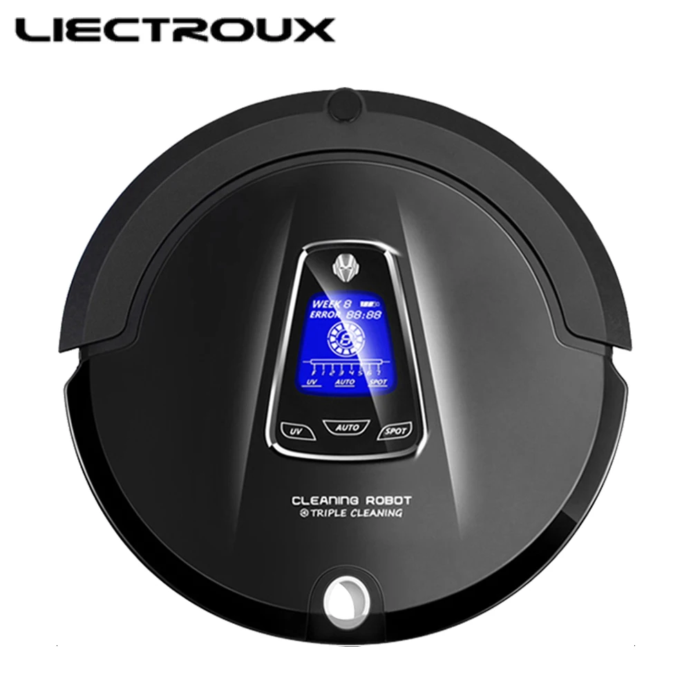 

LIECTROUX A335 Robot Vacuum Cleaner for Home Sweep Vacuum Mop Sterilize LCD Display Smart Vacuum Cleaner Robot Remote Control