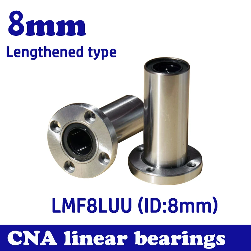 2 шт./лот LMF8LUU длинный тип 8 мм фланцевый линейный подшипник CNC линейная втулка|bushings