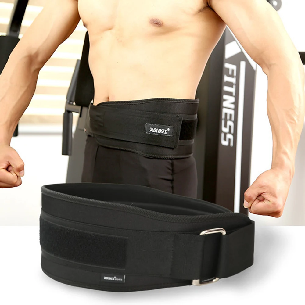 ALBREDA Waist Belt Ajustable Nylon Waist Support Brace Fitness Gym
