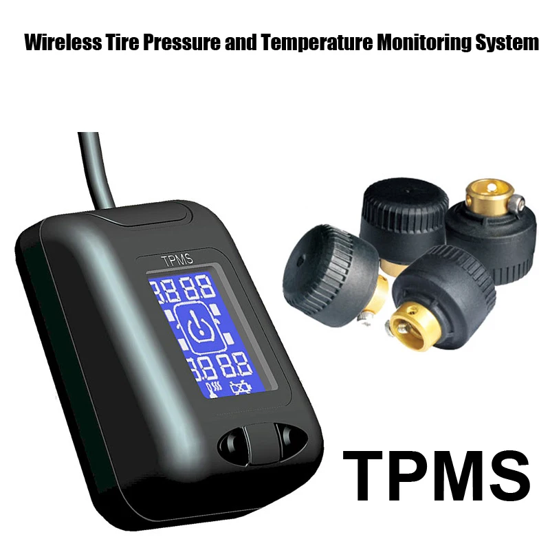 Tire Pressure Monitoring System Car TPMS with 4 pcs External Sensors