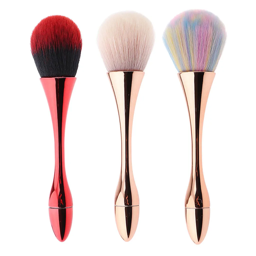 

3 Colors Mini Fluffy Makeup Loose Powder Blusher Foundation Brush Makeup Cosmetics Tool 14cm