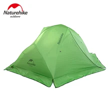 NH Galaxy 2 ultralight outdoor tent camping tent 2 double layer camping tent 20D silicone coated with snow skirt in green color