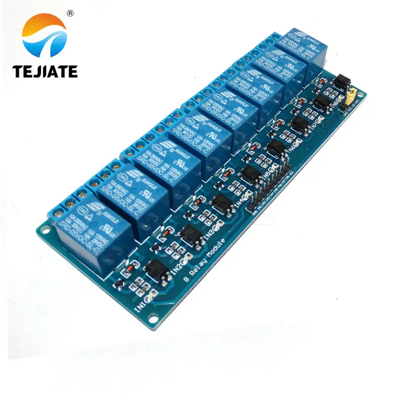 

5V 8 channel relay module with optocoupler. Relay Output 8 way relay module