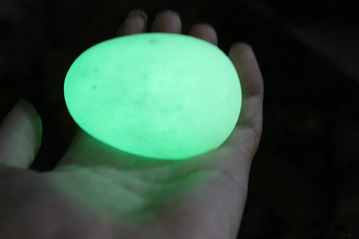 35 мм зеленый свечение кальцит светится в темноте камень шар Сфера яйцо Исцеление