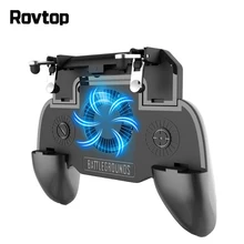 Rovtop Pubg мобильный контроллер геймпад телефон триггер и держатель телефона кулер вентилятор L1R1 шутер джойстик 4000 мАч power Bank