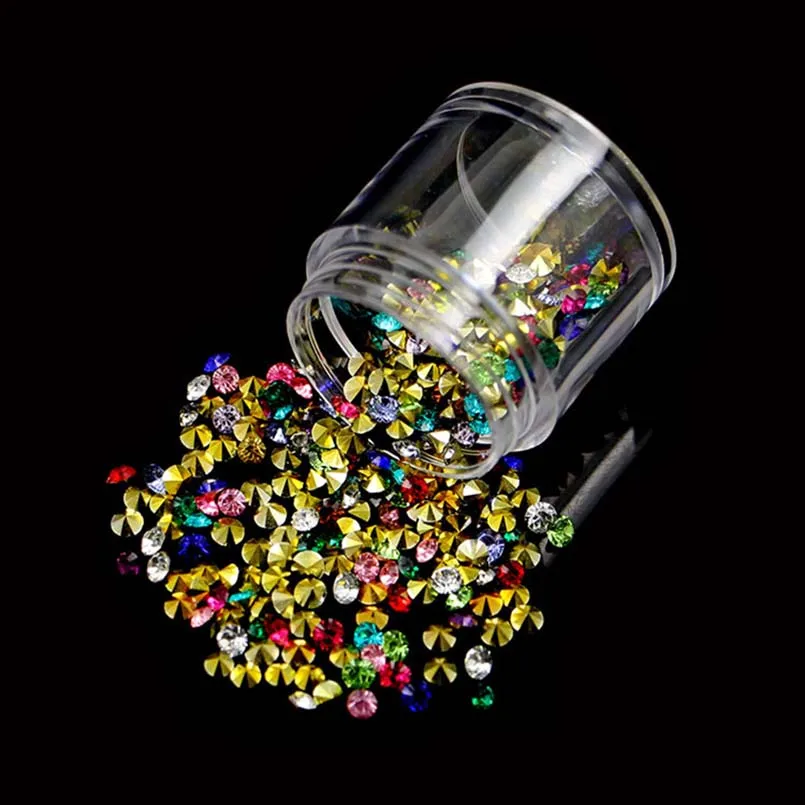 

3MM-3.5MM 350-400 PCS/SET Professional Beauty Nail Rhinestone Decoration For Gel Nail Polish DIY 3D Crystal Nail Art Decoration