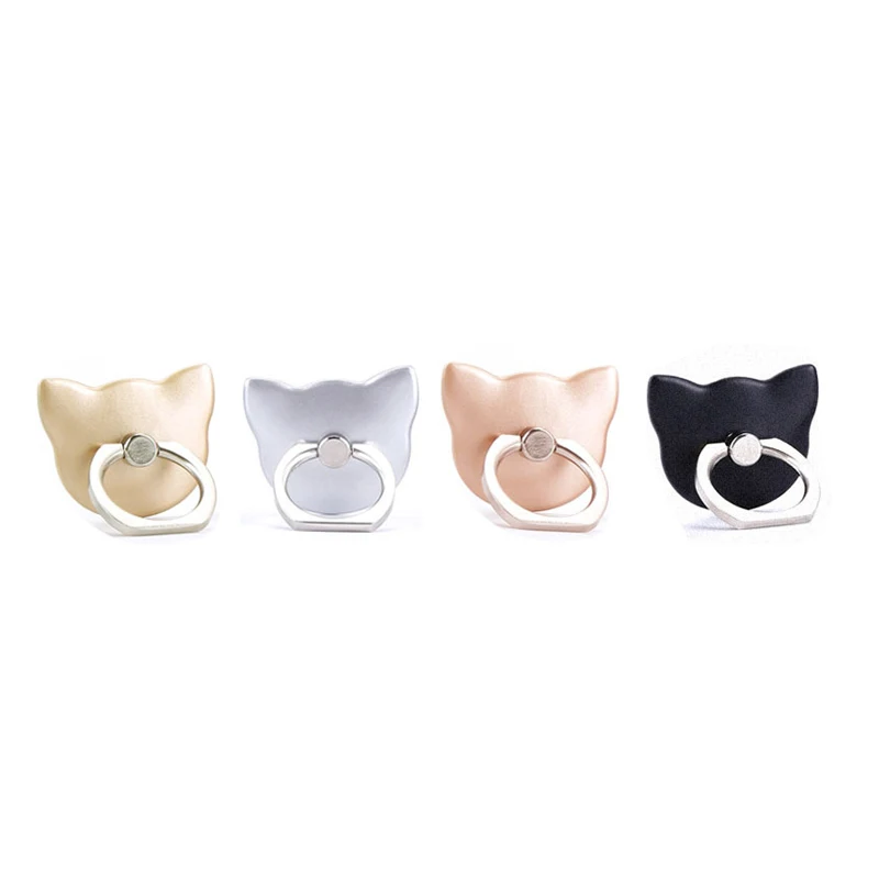 Finger Ring Holder For Mobile Phone Lovely Cat Stand Holder For Samsung iPhone 7 8 plus X XS XR MP3 Car Mount Phone Accessories