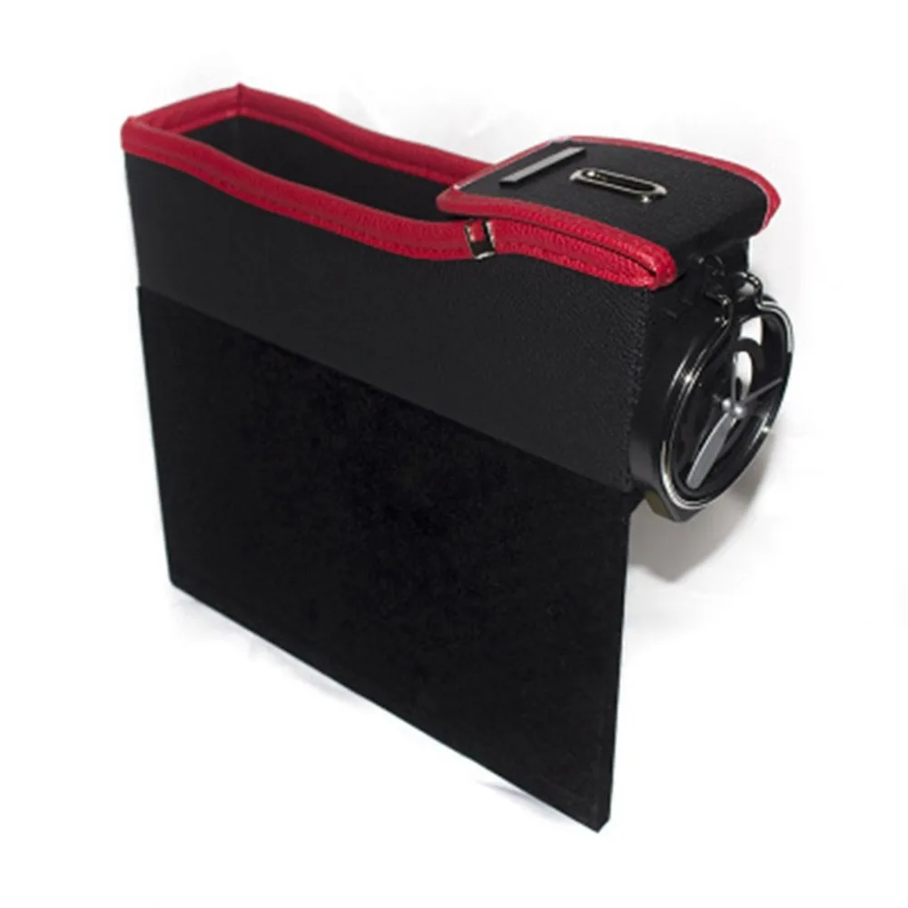 Консольный боковой карман для монет боковой карман для автомобильного сиденья зазор наполнитель автомобильный органайзер с подстаканником и 2-Pack заднее сиденье подголовник крюк