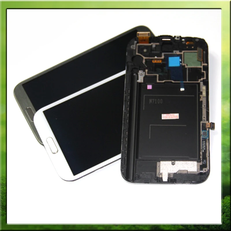 Для Samsung N7100 note 2 N7105 ЖК экран дигитайзер Note2 сенсорный + рамка кнопка домой|Экраны