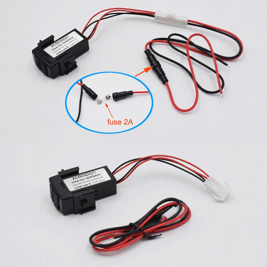 XCGaoon Специальный 5V 2.1A 2 USB разъем автомобильное зарядное устройство адаптер для