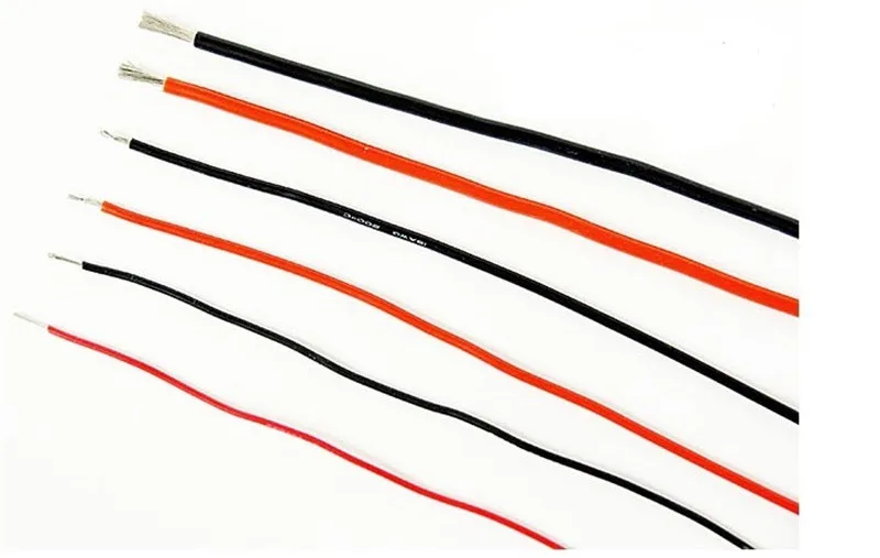 2 шт. 1 м 8AWG 10/12/14/16/18/20/22/24/26 AWG силиконовый провод SR для моделей RC детали пульта