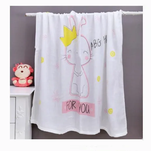 

New 100% bamboo fiber baby bath towel 110 * 110cm animal pattern towel baby child holding blanket baby pad cloth soft not fade