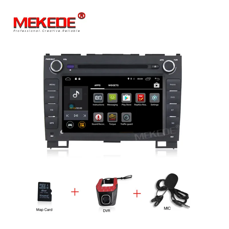MEKEDE M518 8 дюймов 2din Android7.1 автомобильный Стайлинг Автомобильный Gps dvd-плеер для Hover H3 H5 поддержка 4G SIM wifi BT NAVI OBD2 - Цвет: add dvr