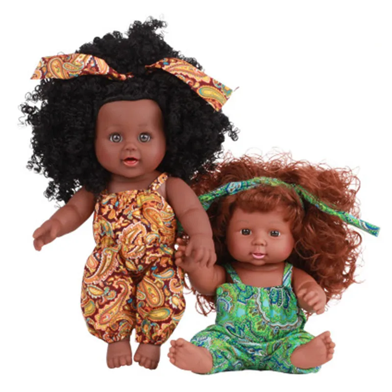 

Bebes Reborn Dolls African Black Dolls Lifelike Handmade Reborn Baby Dolls Black Girl Cute Toy Gifts for Girl Christmas Birthday