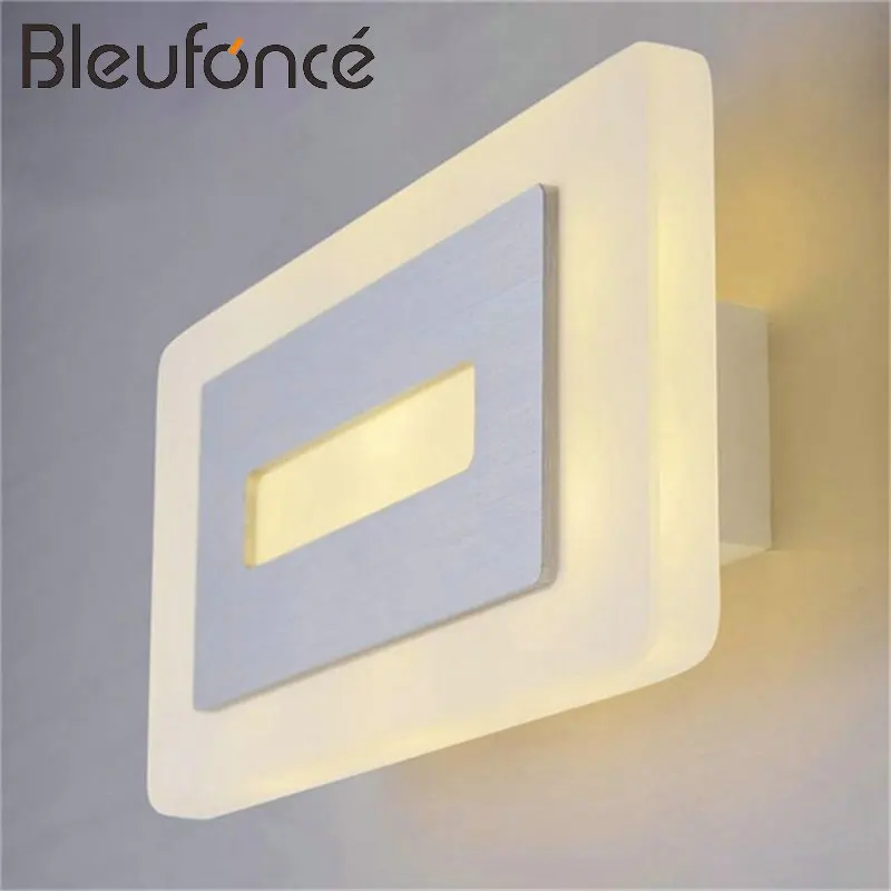 

Indoor Wall lamp Modern Simple Home Decoration Wall light lighting Aluminum Acrylic LED Wall Sconce 110V 220V Wall Lamps BL143