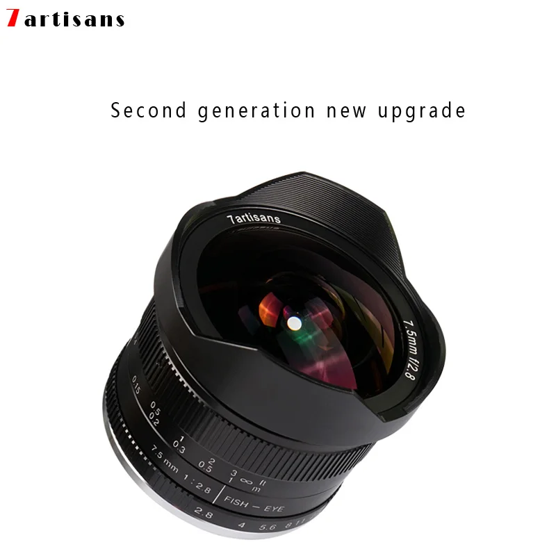 7 artisans 5mmf2. 8 сверхширокоугольный микро объектив рыбий глаз для E mount крепление Canon FX