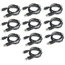 Wholsale Lot 10pcs USB 2 0 Male to Micro 5Pin Male Adapter Charger Charging Cable For