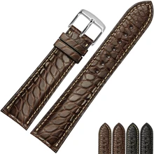 CHIMAERA ремешок для часов Aligator кожаный ремешок с пряжкой ремешок для часов из крокодиловой кожи 18 мм 19 мм 20 мм 21 мм 22 мм