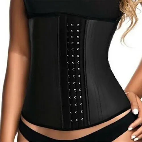 

Womens Latex Underbust Body Shaper Waist Clincher Corset Waist Clincher Corset Training Trainer Belt