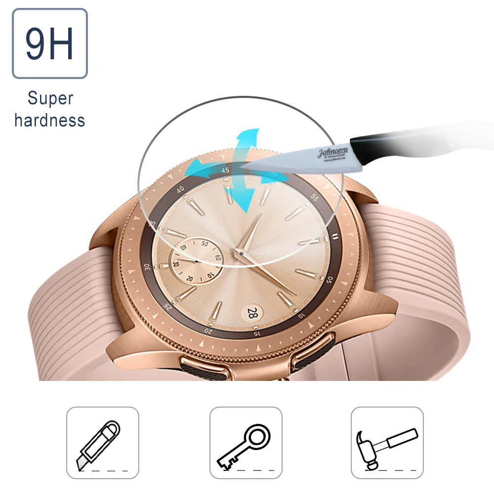 Новое закаленное стекло для защиты экрана Samsung Galaxy Watch 46 мм 42 защитная стеклянная