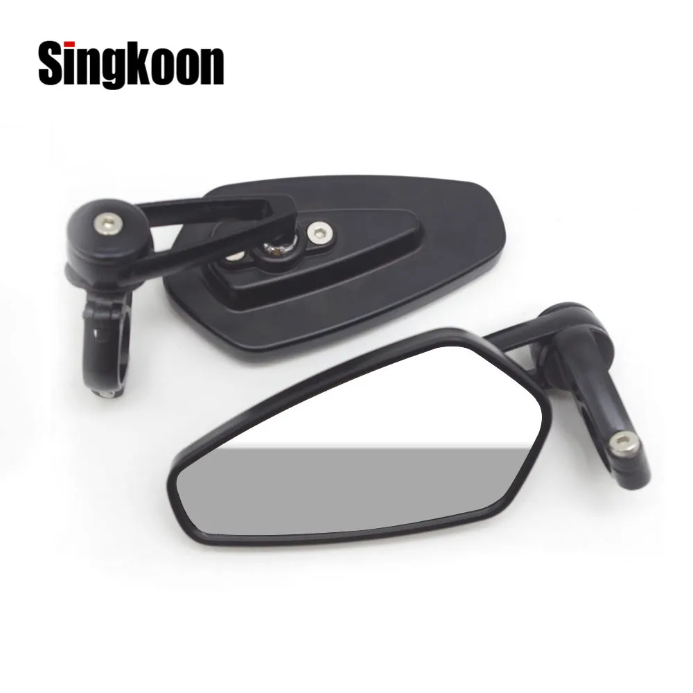 

22mm Universal Motorcycle Mirror Handlebar Ends Rearview Side Mirrors Retro FOR SUZUKI gsxr 1000 k8 boulevard m109r bandit 400