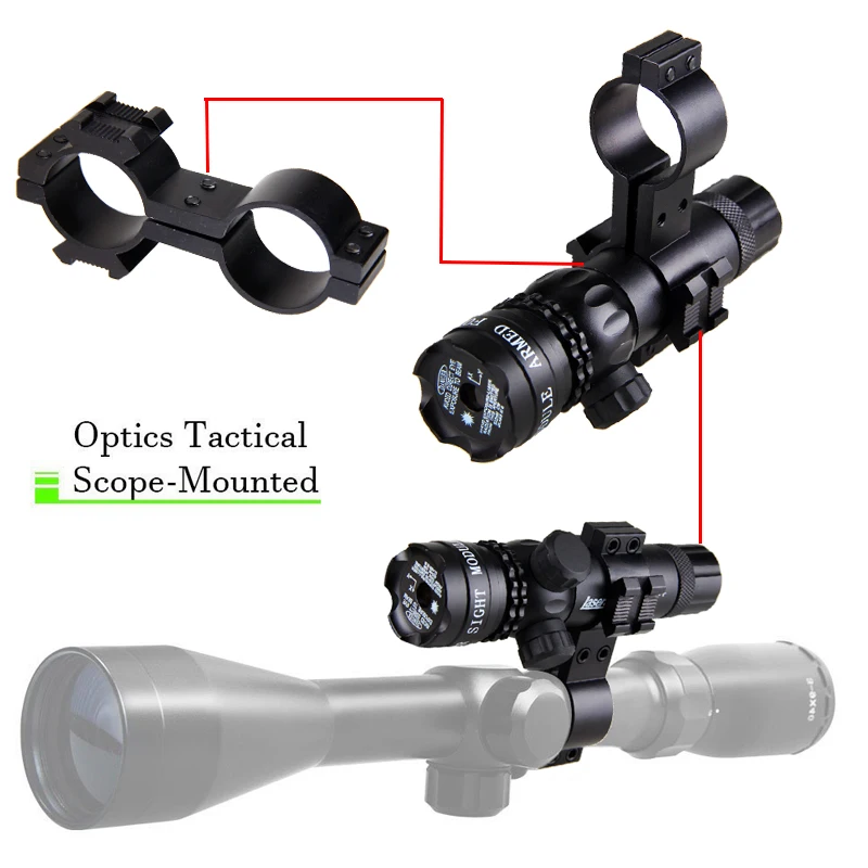Montagem a Laser Interruptor de Pressão Caça Tático Ponto Verde Mira Laser Rifle Arma Escopo 20mm Airsoftsport Ferroviário & Barril Montagem 10 High Quality Esporte e Lazer