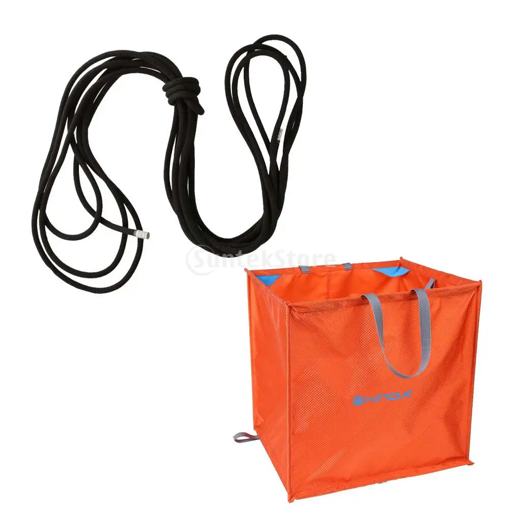

40cm Tree Climber Arborist Climbing Foldable Throw Line Storing & Deploying Cube Bag + 10m 10mm Static Climbing Rope