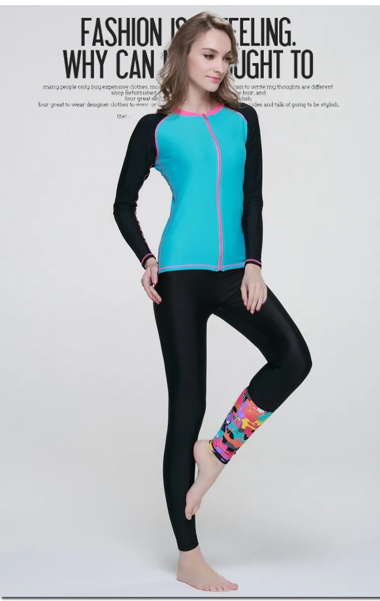 swimming leggings and top
