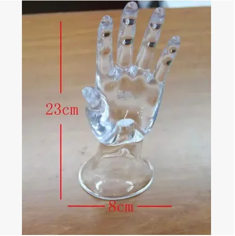 

Free Shipping!! New Style Clear Color Transparent Mannequin Hand Model On Sale