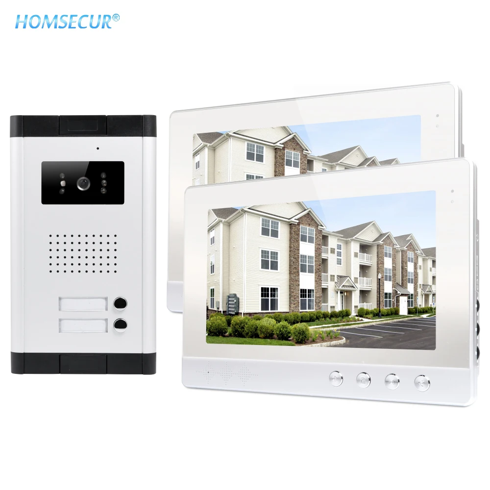 

HOMSECUR 10.1" Wired Video&Audio Smart Doorbell With Outdoor Monitoring For Secure Home 520C-2+V10A-S