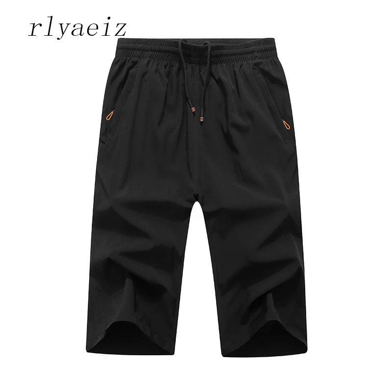 Rlyaeiz 2018 летние однотонные для мужчин's шорты для женщин негабаритных L-9XL мужчин s повседневные мужские свободные по колено