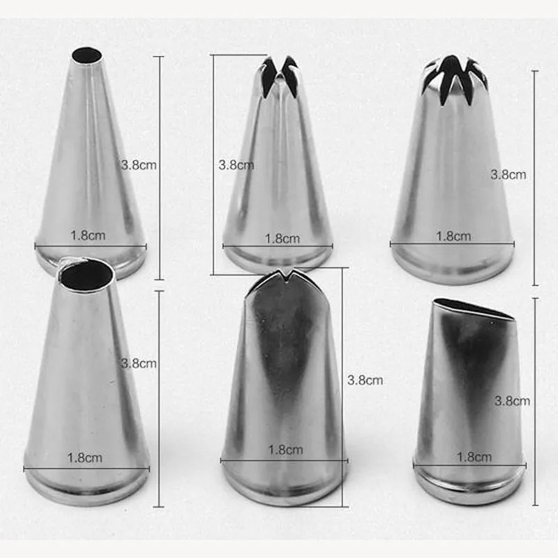 2 комплекта Мути-формы 6 шт сопла из нержавеющей стали украшения торта кружева формы трубопровода Крем Шприц наконечники набор инструментов