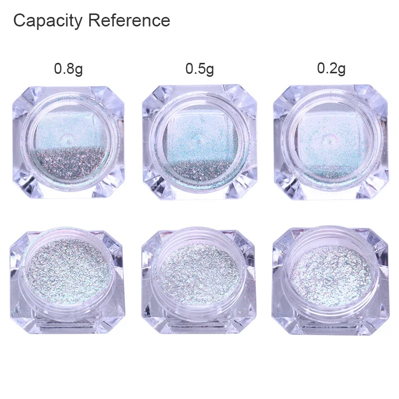 0,2 грамм хром блеск металлический эффект ногтей порошок зеркало дизайн ногтей фея порошок хромового пигмента