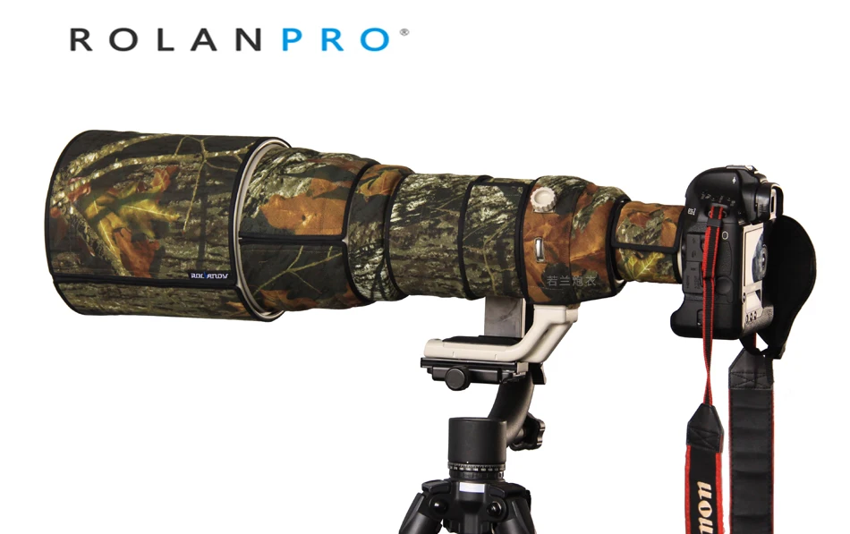  ROLANPRO Lens Camera Coat Camouflage Rain Cover for Canon EF 600mm f/4 L IS USM Lens Anti Shake I P