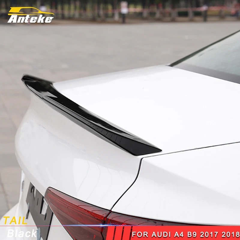 

ANTEKE Auto Car empennage rear wing trim tail Cover Accessories For Audi A4 B9 2017 2018