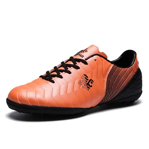 Футбольная обувь; футбольная обувь; кроссовки; мужские футбольные бутсы; дышащая обувь для тренировок; домашняя спортивная обувь; Размеры 35-44 - Цвет: orange