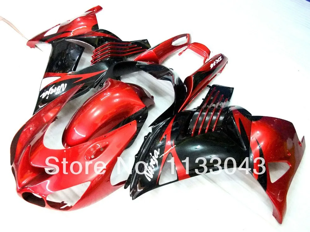 

Red black Fairing kit FOR KAWASAKI NINJA ZX-14R ZZ-R1400 06-09 ZZR1400 ZX 14R 06 07 08 09 ZX 14R 2006 2007 2008 2009 fairings