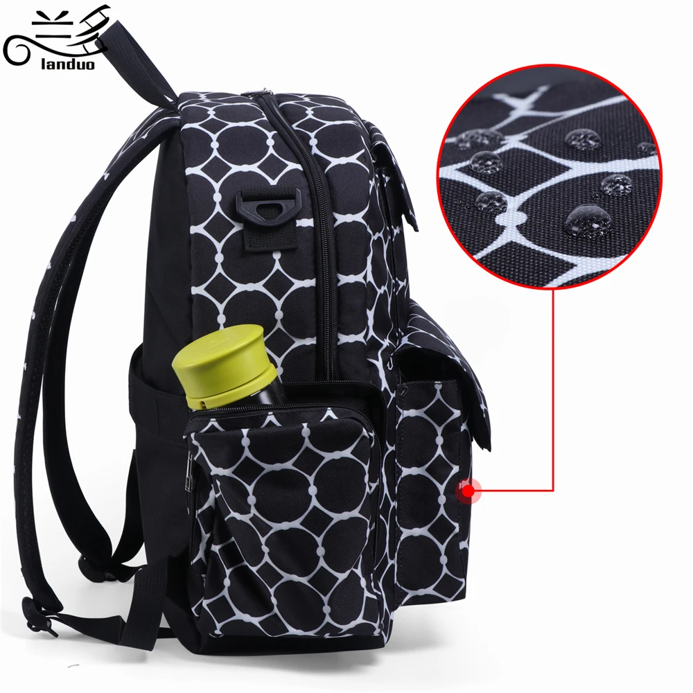 Новинка LANDUO Mommy сумка для подгузников большой емкости дорожный рюкзак для подгузников для мамы папы удобная детская сумка для прогулки с ребенком MPB79