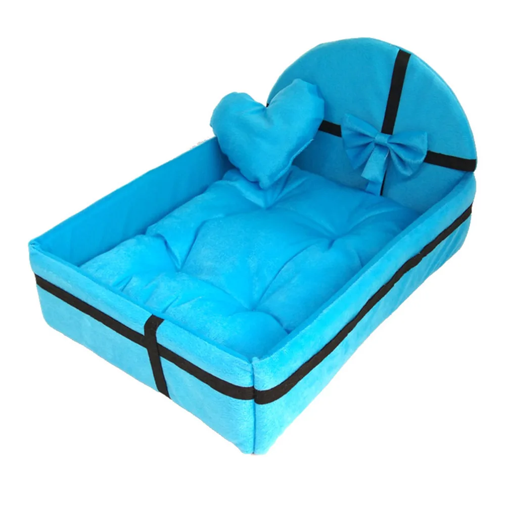 1 шт. Съемная кровать для собаки, домашнего питомца щенок кошка гнездо мягкий теплый для сна XHC88 - Цвет: Синий