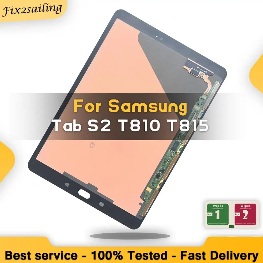 

9.7 Inch LCD Display For Samsung GALAXY Tab S2 T810 T815 Touch Screen Digitizer Sensors Assembly Replacement