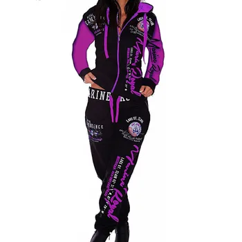 

ZOGAA 2019 new Autumn Tracksuit Two Piece Set Women Sweatsuits 2 Pieces Matching Set Sweat Track Suits Joggers Suit Sets clothes